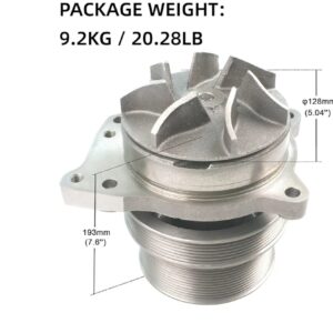 Water/ Coolant Pump For Cummins QSX QSX15 ISX ISX15  3687045